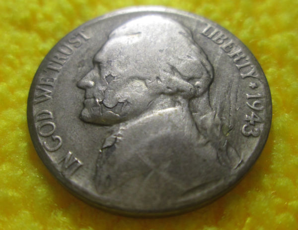 1942-P-War-Jefferson-Nickel--Lamination