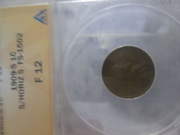 1909-S-Lincoln-Wheat-Cent-S/S--Horizontal