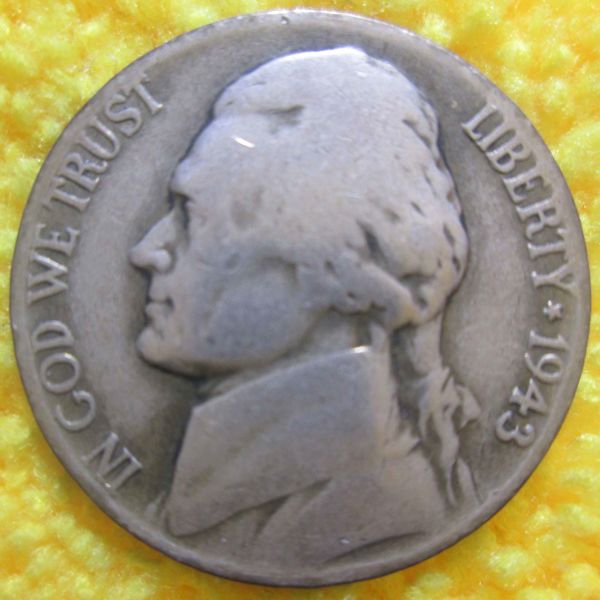 1943-P-Jefferson-Nickel-1943/2--Overdate
