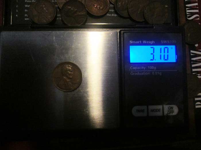 1941-P-Lincoln-Cent---2.97-Grams-&-Smaller-Width