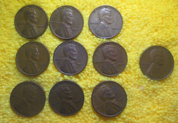 1941-P-Lincoln-Cent---2.97-Grams-&-Smaller-Width