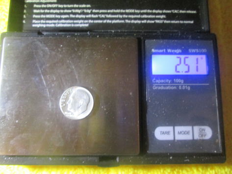 1964-P-Roosevelt-Dime-W/-Thin-Planchet--2.02-Grams