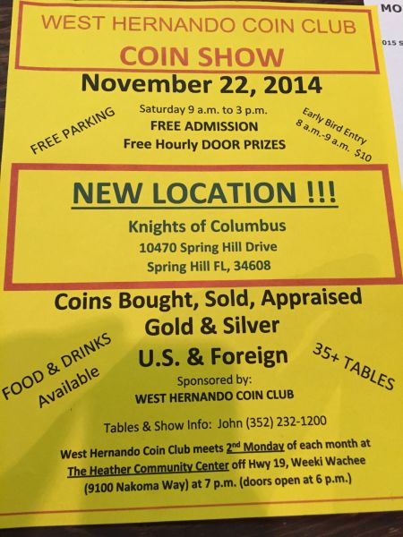 West-Hernando-Coin-Club-Show-Florida-Nov-22