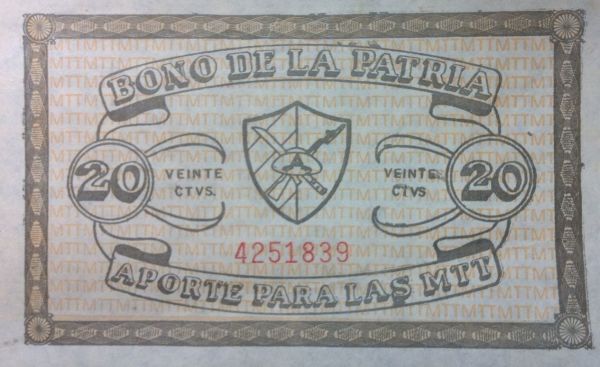 Bono-De-LA-Patria---Cuba--1,5,20,50-Peso-Aporte-Para-Las-Mtt