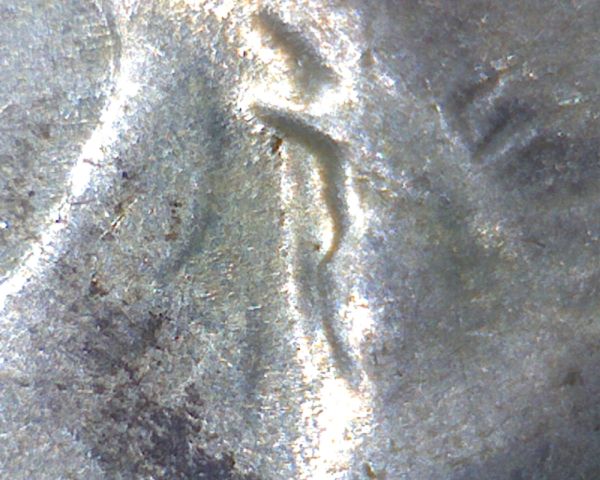 Found-1964-P-Roosevelt-Dime-W/-Clashed-Hot-Lips