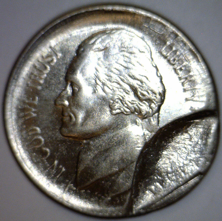 No-Date-Broadstruck-Jefferson-Nickel-With-20%-Brockage
