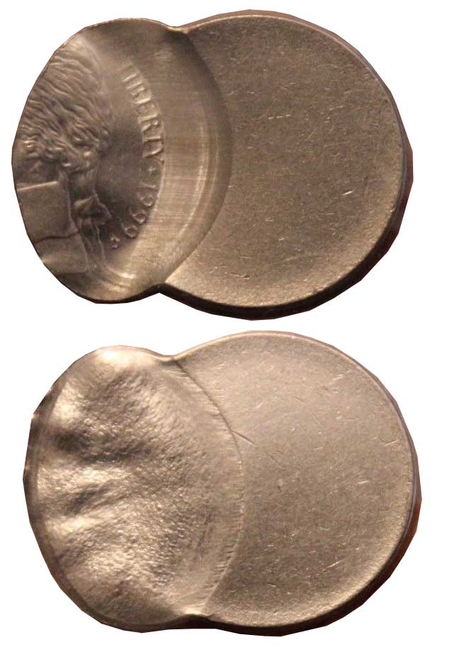 1999-D-Jefferson-Nickel-Off-Center-W/--Brockage-Reverse-?