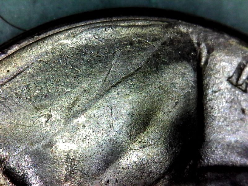 1945-S-Jefferson-Nickel-Struck-Through-Grease