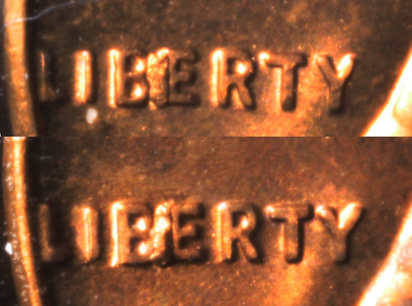 1956-&-1957-Lincoln-Cents-With-BIE-And-Skull-Cracks