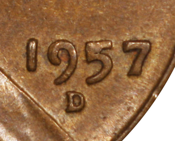 Later-Stage-Ldb4-1957-D-072-Lincoln-Cent-BIE