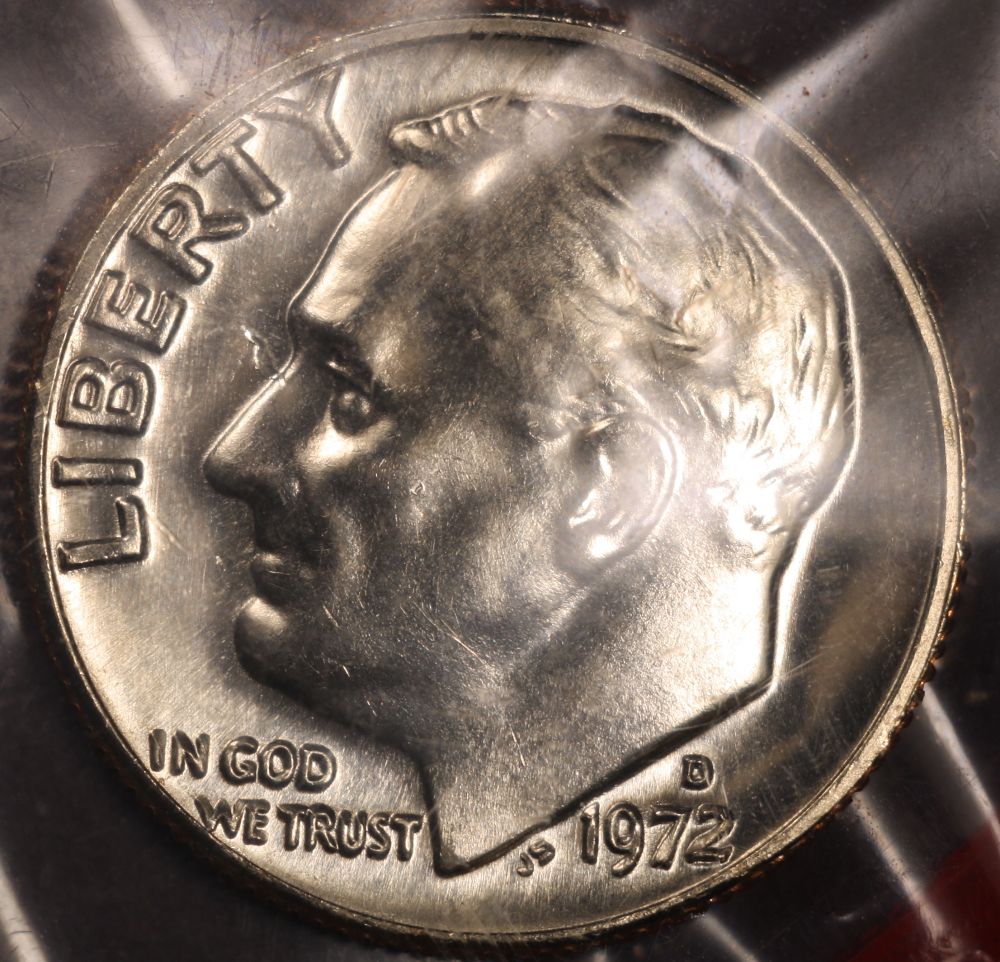 1972-D-Roosevelt-Dime-With-Weird-Thickness-In-Devices