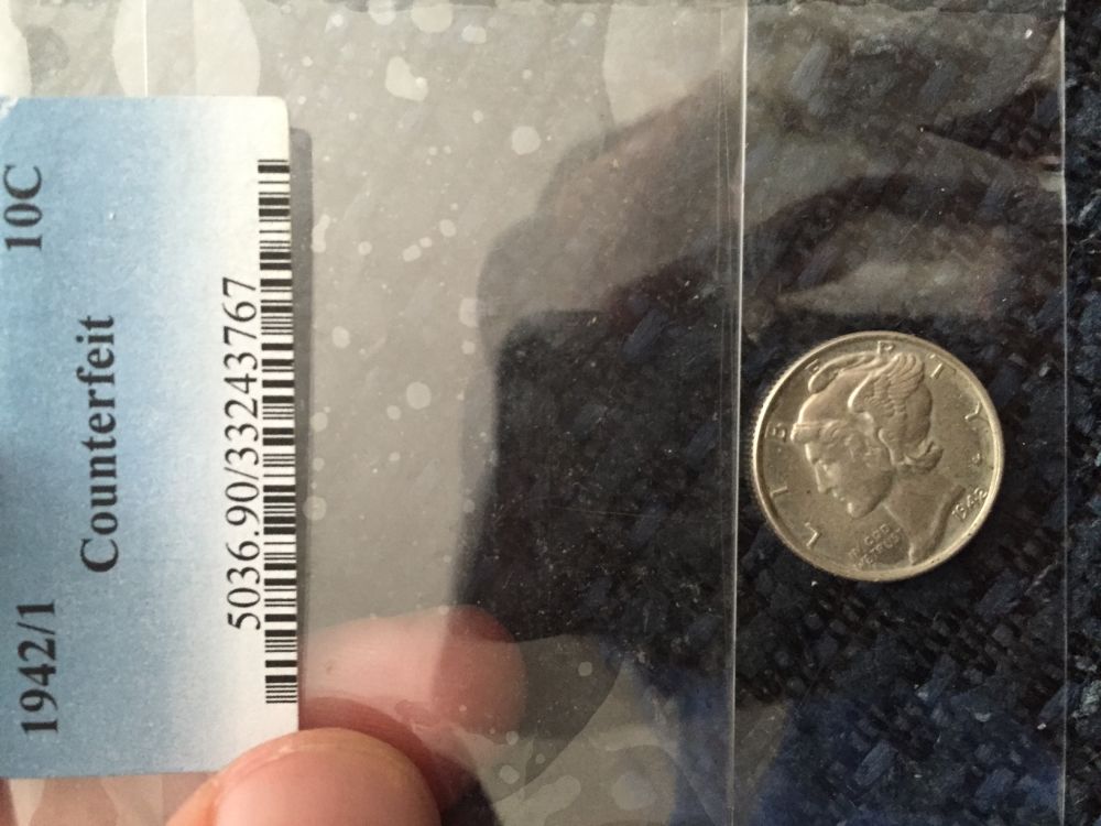 Fake-1942/1-Overdate-Mercury-Dime