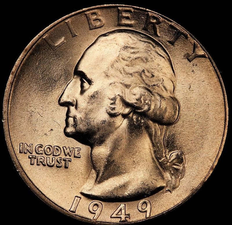 1949-D-25�-Washington-Quarter-D/D/D-WRPM-003