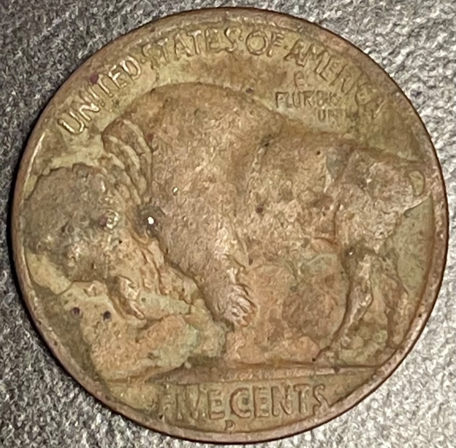 1915-D-Buffalo-Nickel-Found-Metal-Detecting