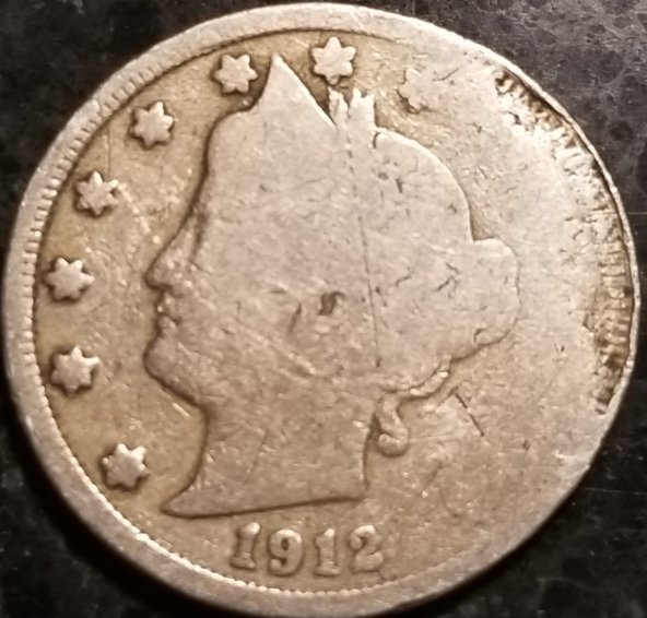 1912-Liberty-V-Nickel-Off-Struck/Extra-Rim