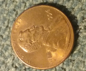 1996-Penny-With-No-Mint-Mark-And-Am-Together