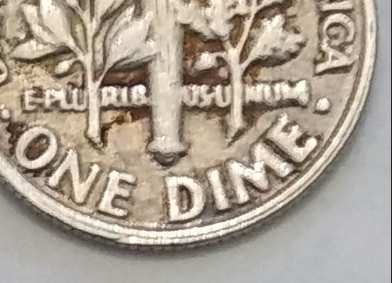 Need-Help-With-1983-P-Roosevelt-Dime-With-Dent-And-Crack-On-Rim
