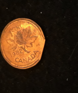 1982-Canadian-Penny-Clipped-Corner