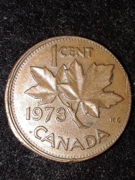 1973-Penny-Off-Centre--Found!-With-Someones-Elses-Trash!