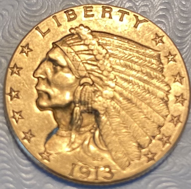 Gold-$2.50-Indian-Head-Quarter-Eagle-1914-D