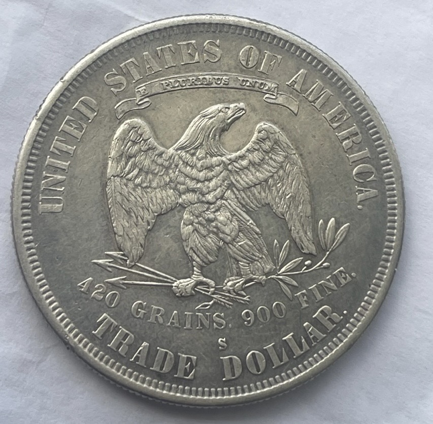 1877-S-Trade-Dollar-For-Grading-!