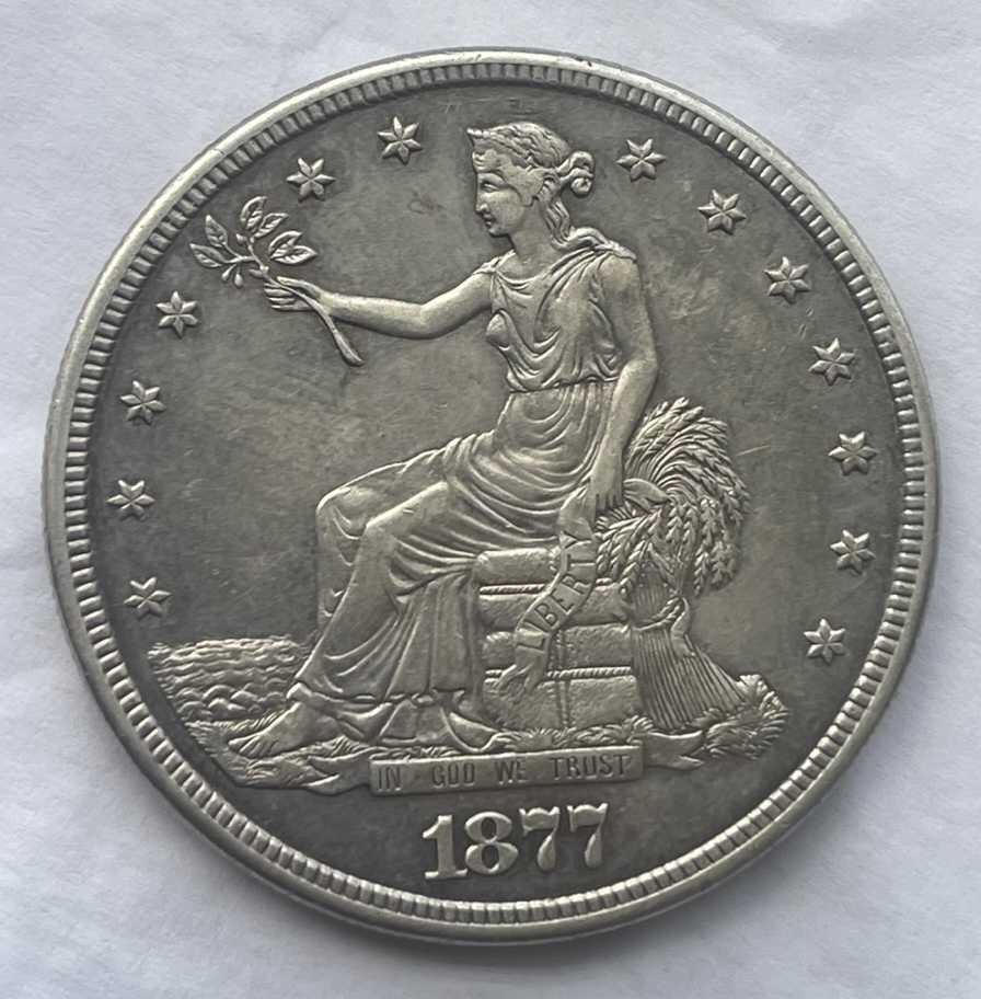 1877-S-Trade-Dollar-For-Grading-!