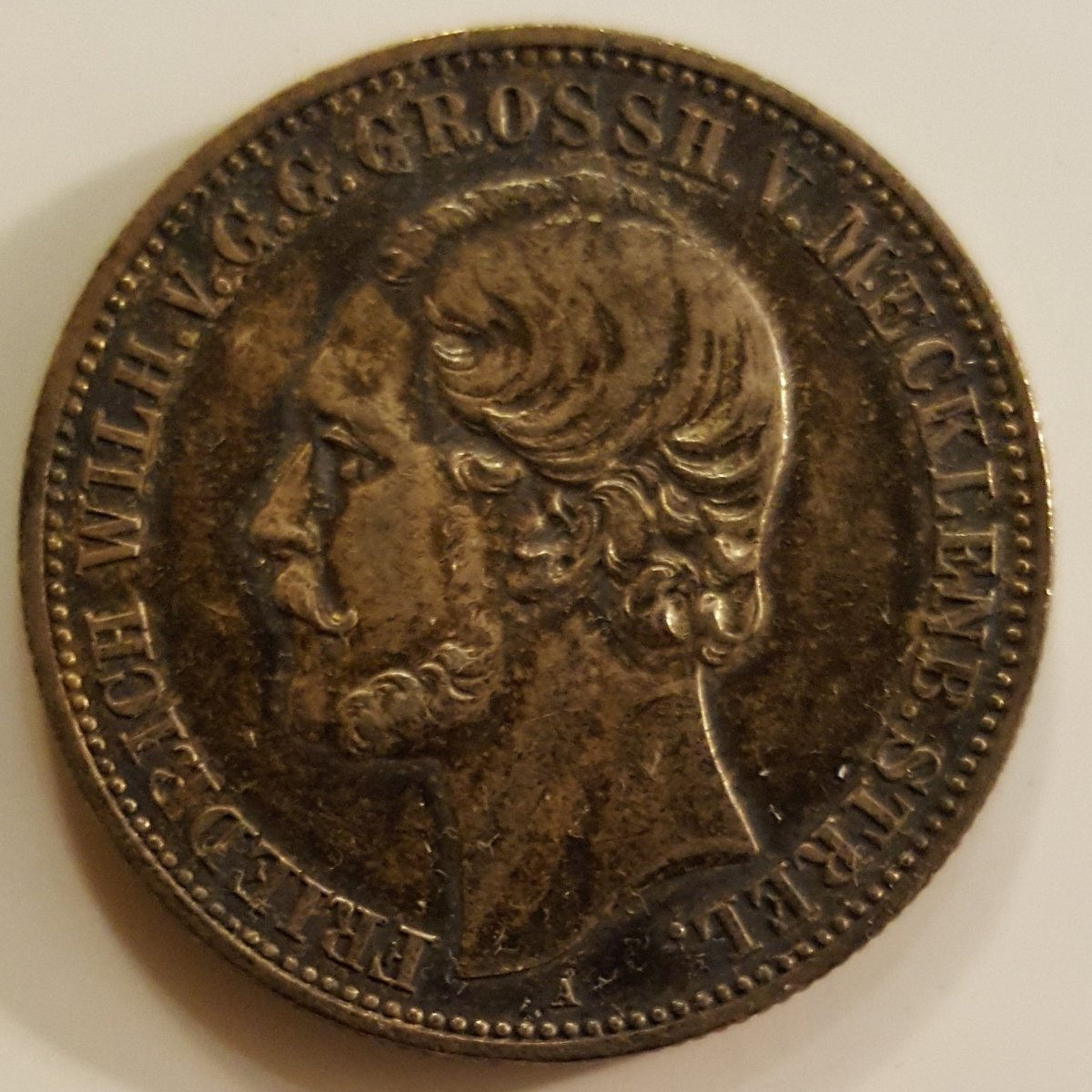 German-States-Mecklenburg-Strelitz-2-Mark-1877-Silver