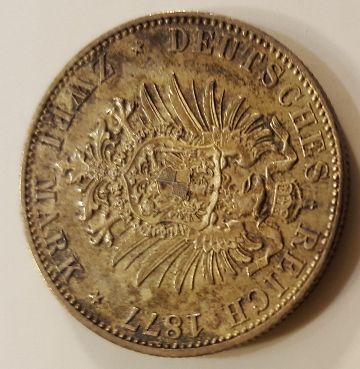 German-States-Mecklenburg-Strelitz-2-Mark-1877-Silver