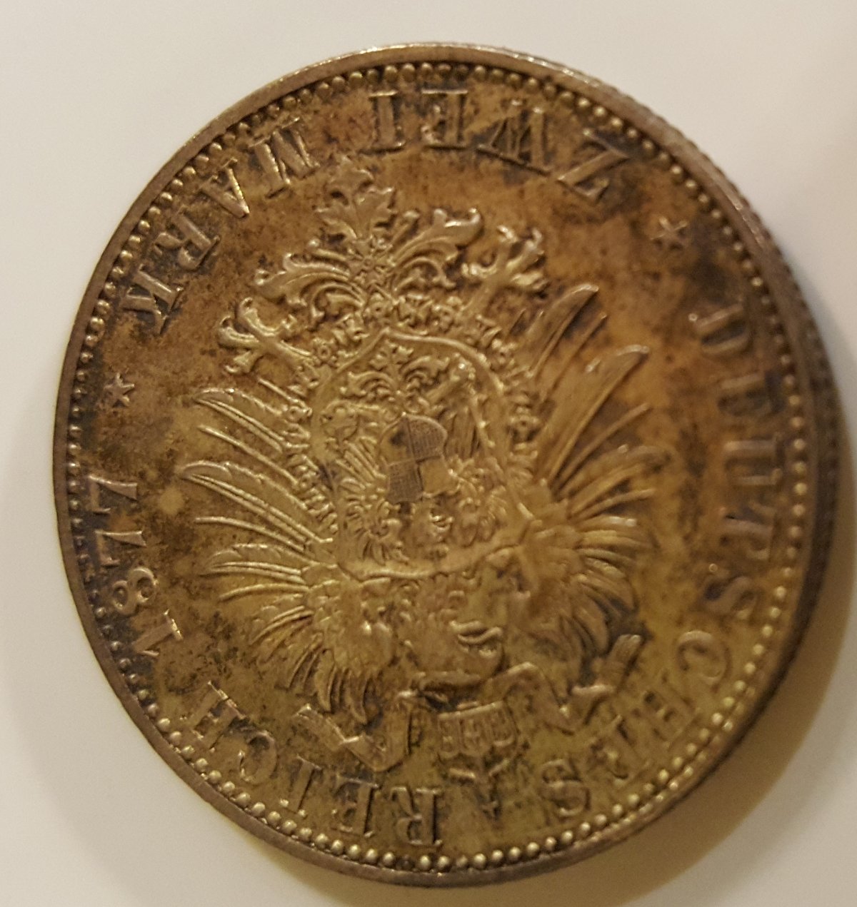 German-States-Mecklenburg-Strelitz-2-Mark-1877-Silver