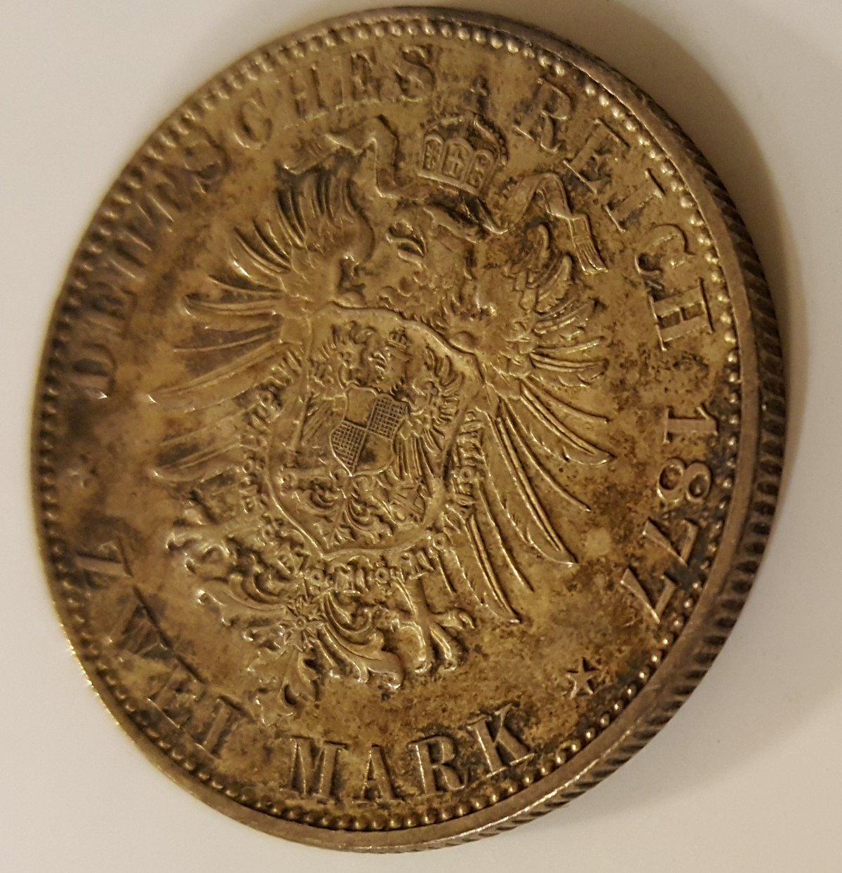 German-States-Mecklenburg-Strelitz-2-Mark-1877-Silver