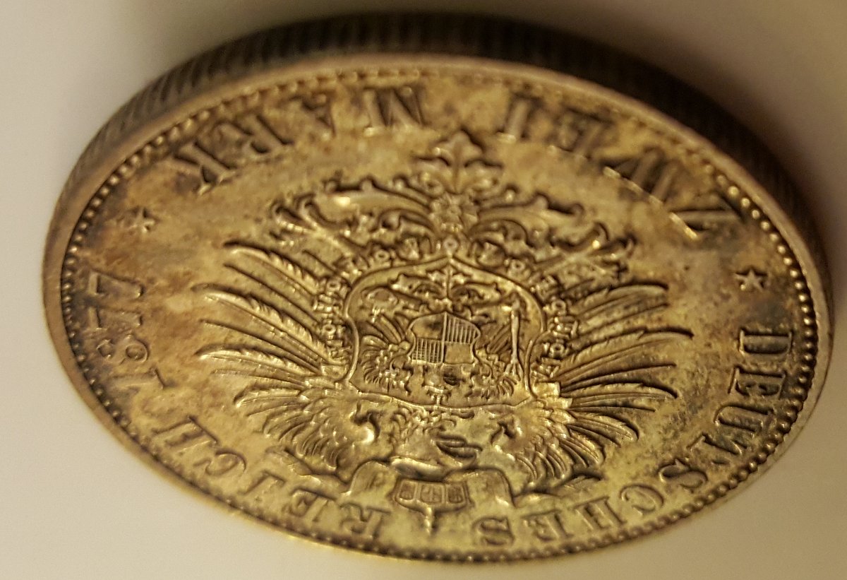 German-States-Mecklenburg-Strelitz-2-Mark-1877-Silver