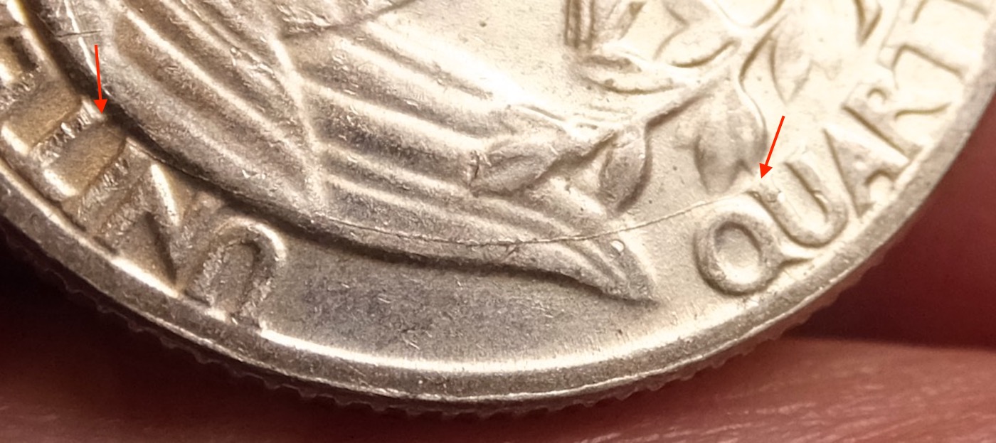 1964-D-Washington-Quarter-With-Reverse-Die-Crack.