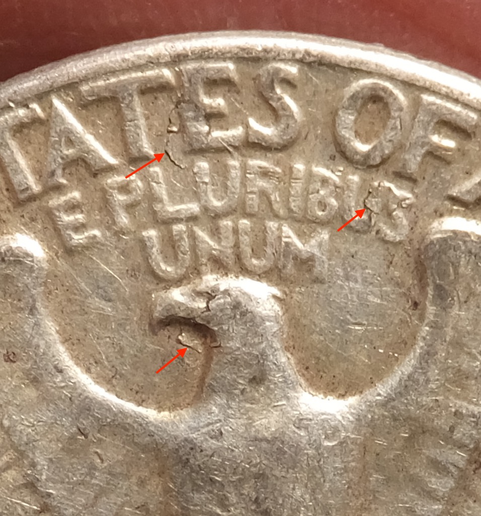 1964-Washington-Quarter,-OBV-&-REV-Lamination