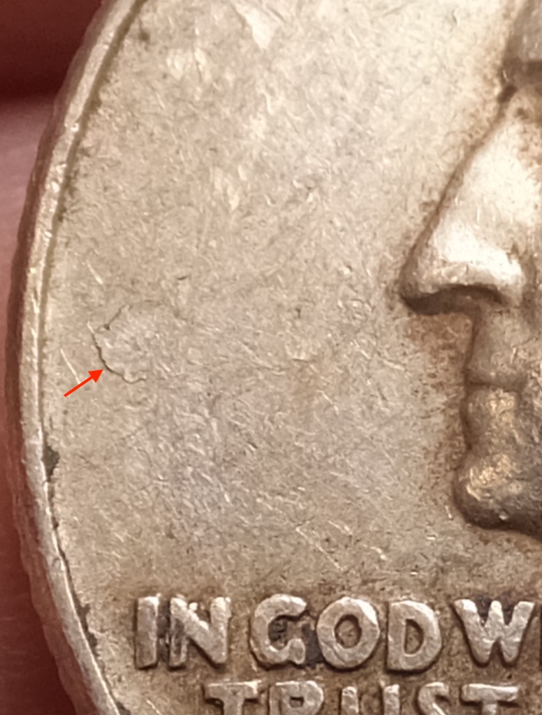 1964-Washington-Quarter,-OBV-&-REV-Lamination