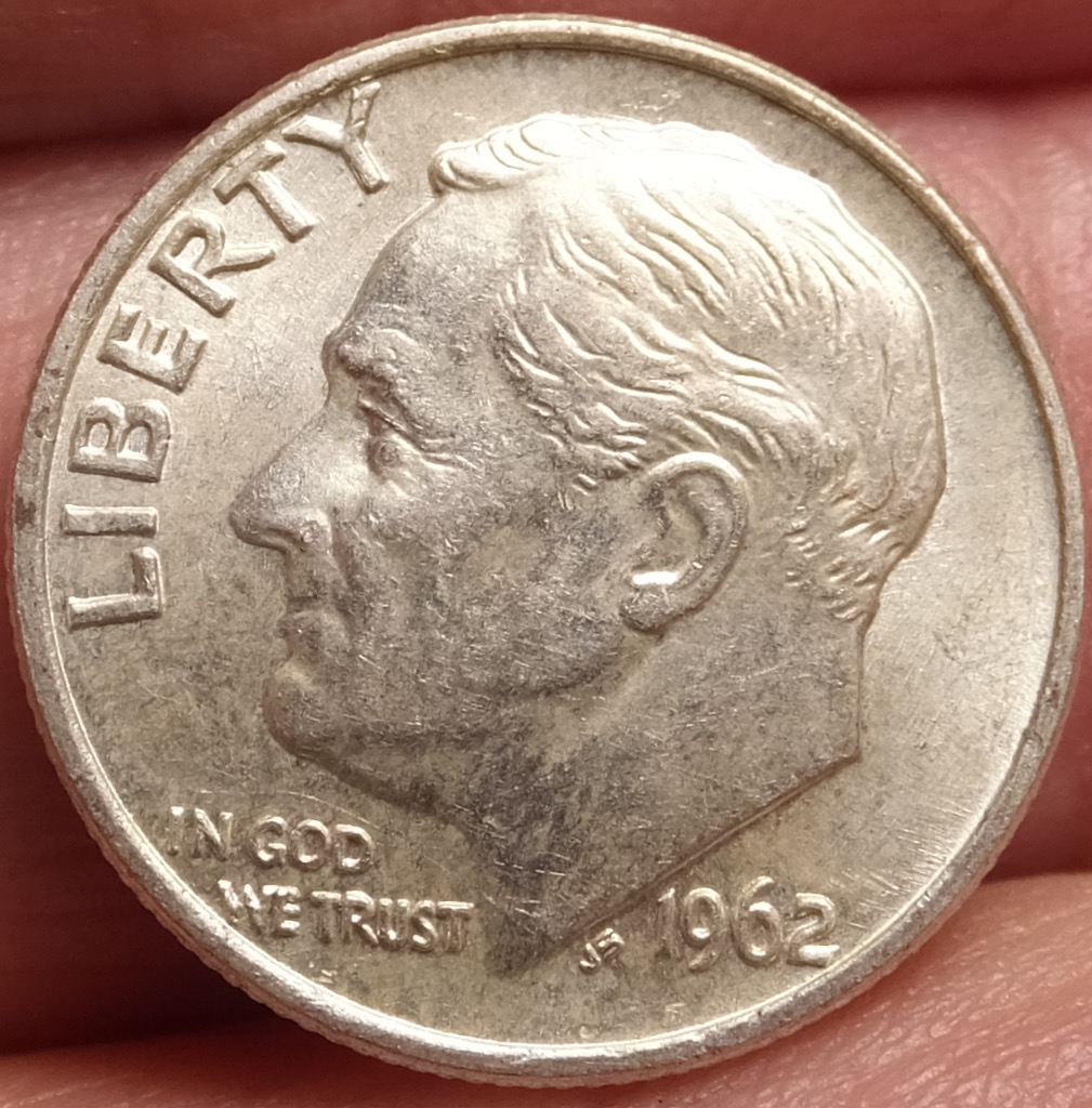 1962-Rosie-Dime-With-Small-Obverse-Lamination