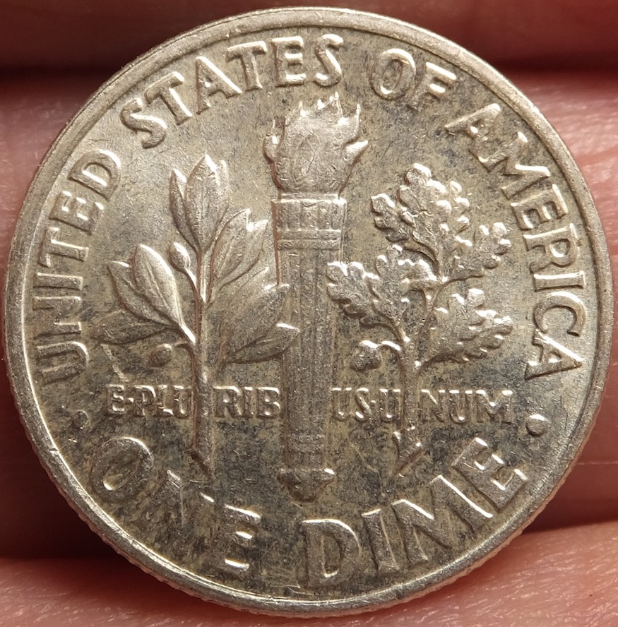 1962-Rosie-Dime-With-Small-Obverse-Lamination