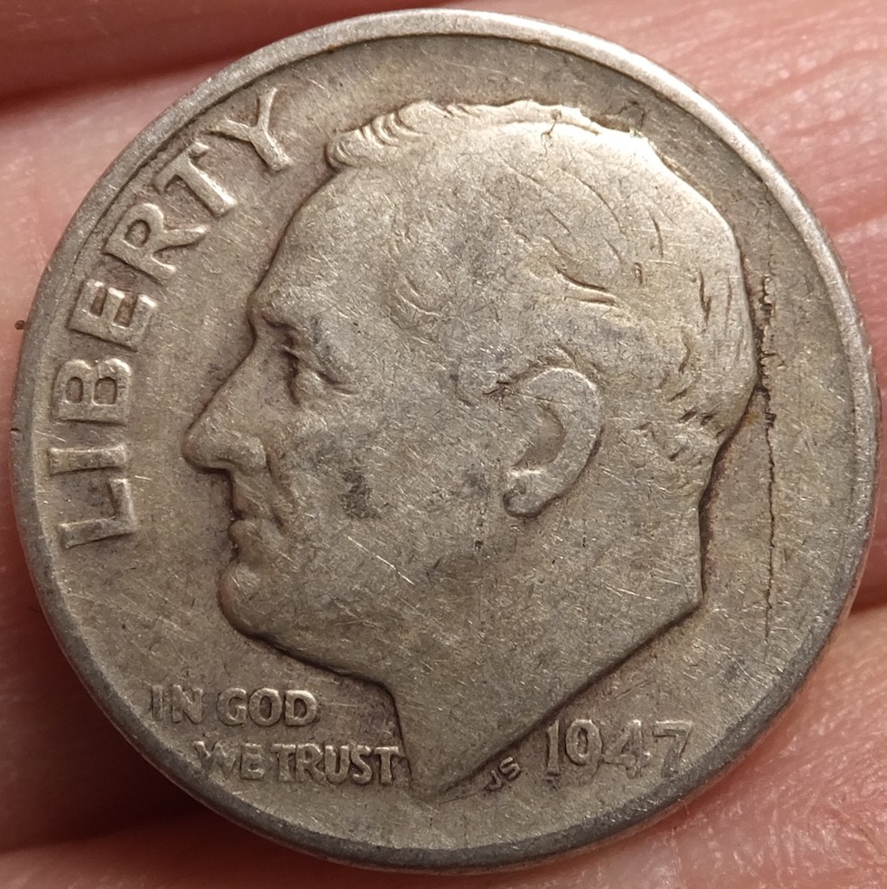 1947-Rosie-Dime-With-Obverse-Lamination