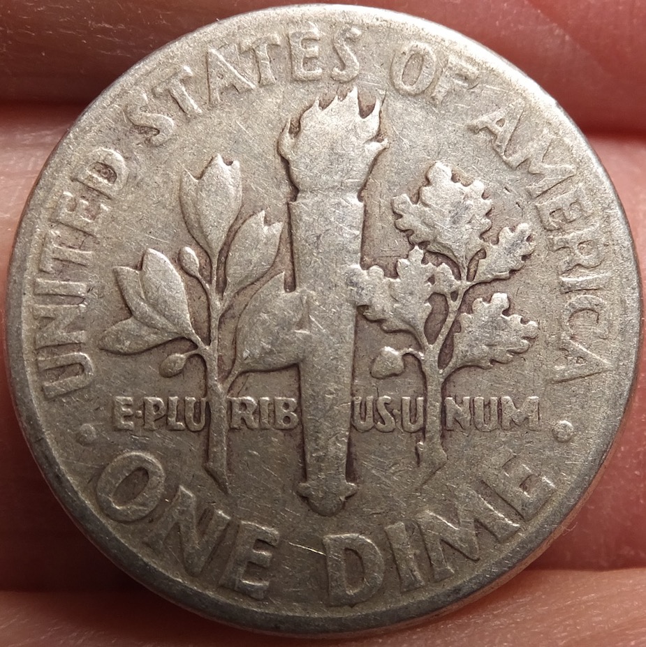 1947-Rosie-Dime-With-Obverse-Lamination