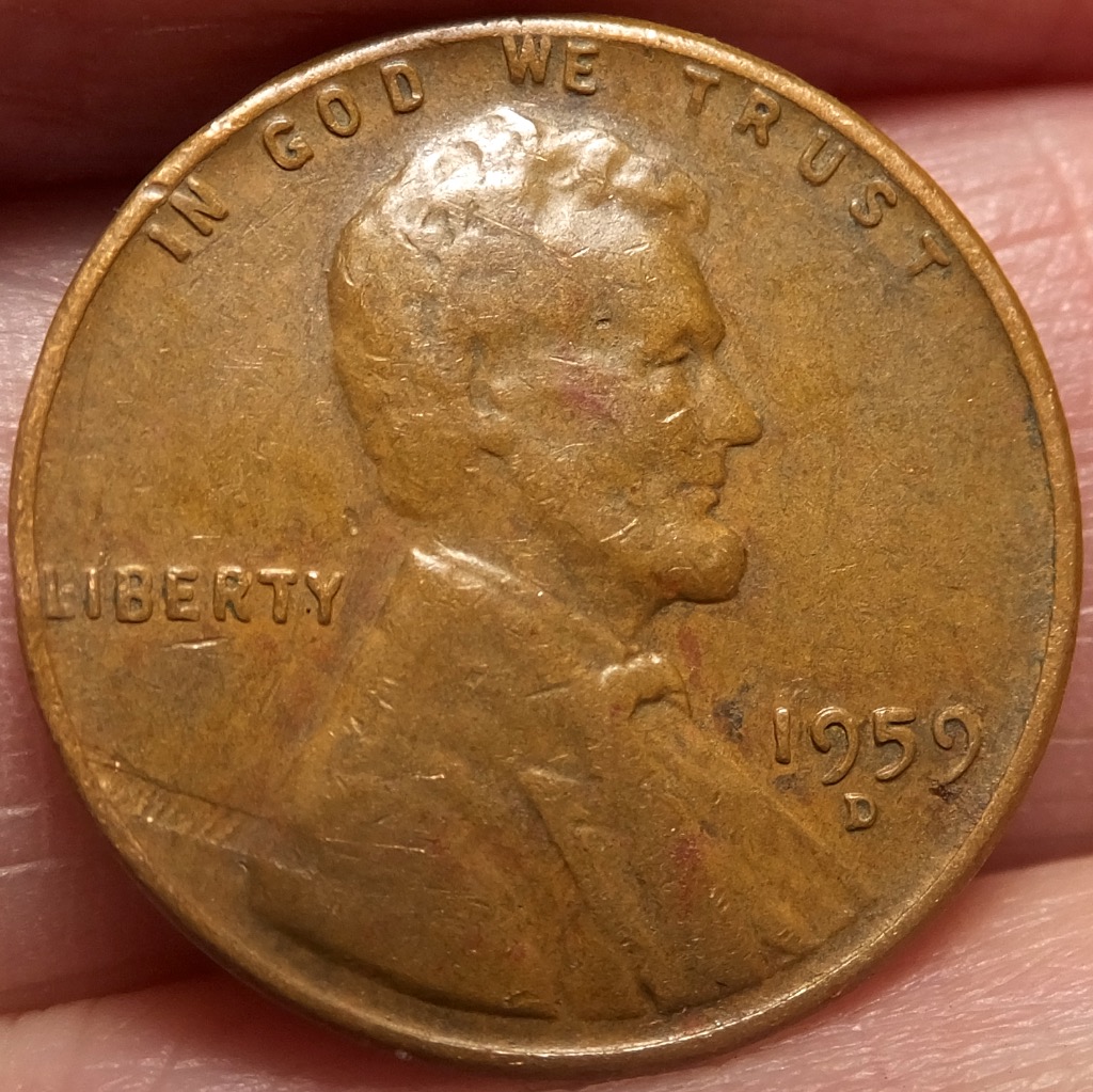 1959-D-Cent-With-Obverse-Lamination