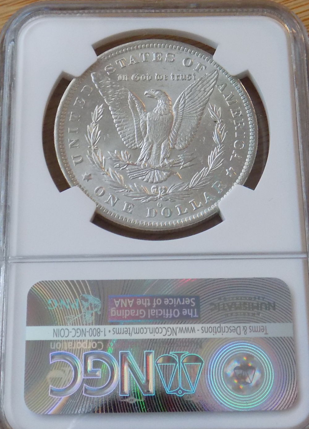 Morgan-Dollar-1884-O-MS-61,-A-Little-Show-And-Tell