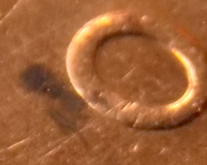 Dark-Spot-On-Lincoln-Cent,-Sulfur-Spot