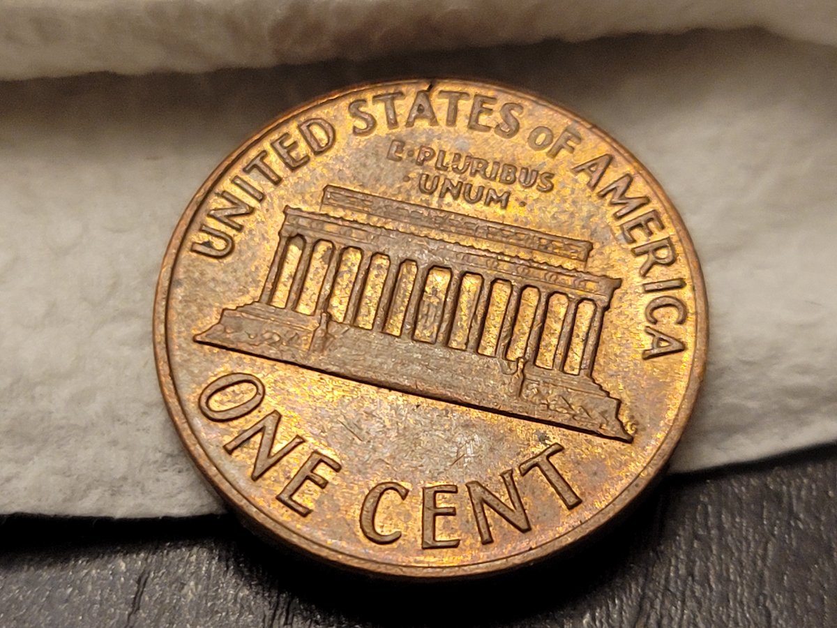 1971-D-Cent,-Lam,--Possible-Strike-Through,-Minor-Clash