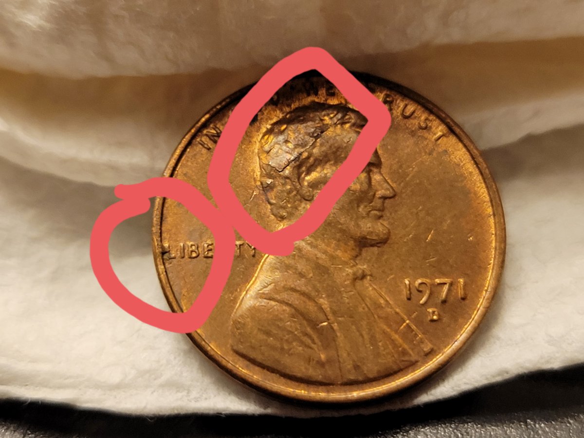 1971-D-Cent,-Lam,--Possible-Strike-Through,-Minor-Clash