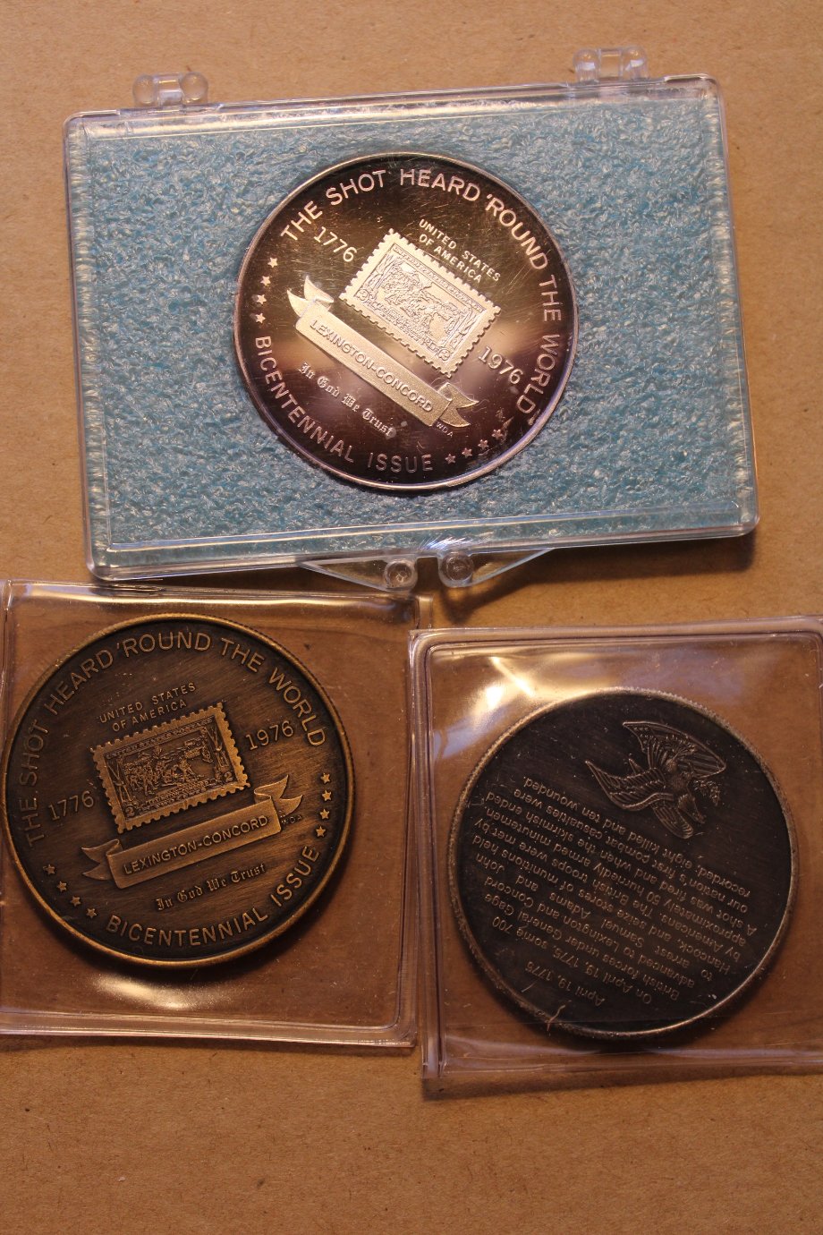 Bicentennial-Issue-Silver,-Bronze,-And-Unknwon.-5--3-Coin-Sets.-What-Do-I-Have?
