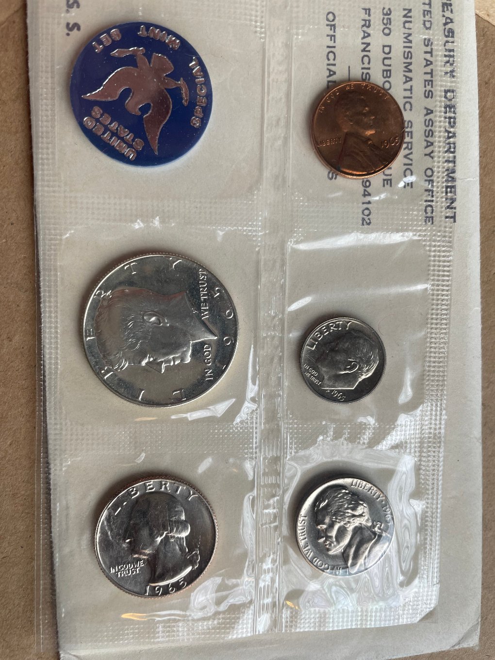 Damaged-Quarter-In-1965-S.s.-Mint-Set.-Both-Sides.-Looking-For-Info