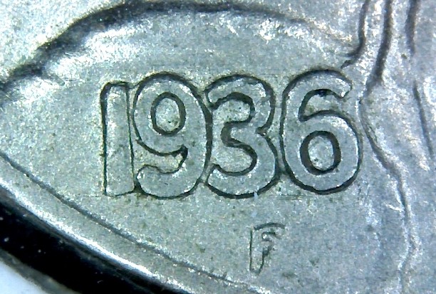 1936-Buffalo-Nickel-Odd-Raised-Lines-Above-And-Below-Date