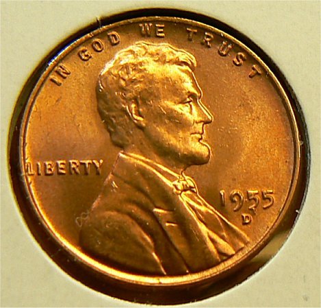 1955-D-Lincoln-Wheat-Cent-Filled-5-And-?