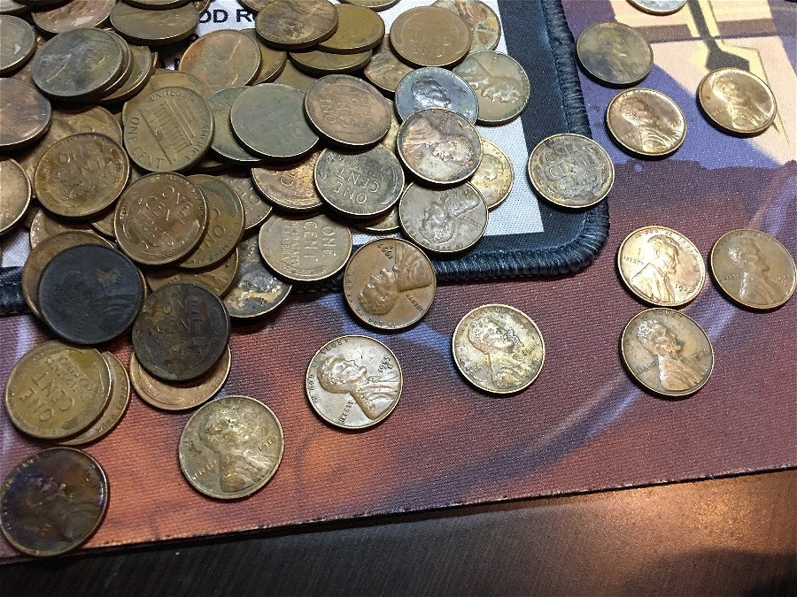 Wheat-Penny-Lot-Sent-With-Taped