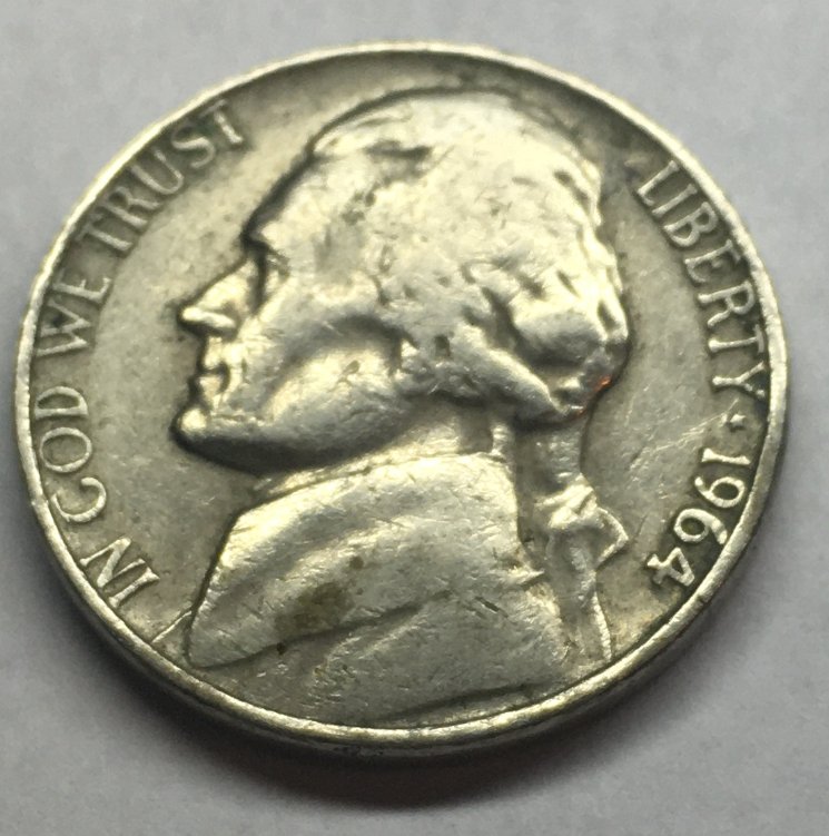 1964-D-Nickel---4.66-Grams
