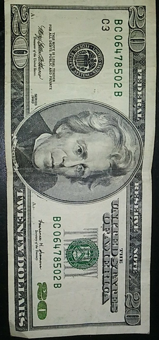 1999-$20-Green-Missalinged